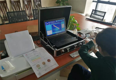 便携式91视频下载免费检测仪走进广西伊索投资管理有限公司